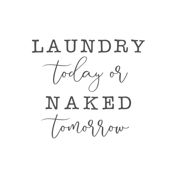 Happy Larry Laundry Today Or Naked Tomorrow Wayfair Co Uk